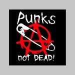 Punks not Dead  pánske tričko (nie mikina!!) s dlhými rukávmi vo farbe " metro " čiernobiely maskáč gramáž 160 g/m2 materiál 100%bavlna